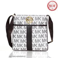 michael kors logo signature groot grijs crossbody zakken Outlet Belgie rv13k270